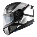 Casco Modulare Kappa KV50 Galaxy Nero Opaco/Argento/Titanio/Bianco – vista laterale
