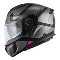 Casco Modulare Kappa KV50 Galaxy Nero Opaco/Titanio/Argento/Fucsia – vista laterale
