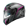 Casco Modulare Kappa KV50 Escalade Titanio/Fucsia – vista laterale