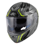 Casco Modulare Kappa KV50 Escalade Titanio/Giallo – vista laterale
