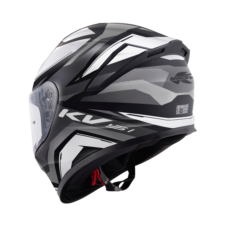 Kappa KV51 INSERT - Nero Opaco / Grigio / Bianco