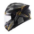 Casco Integrale Kappa KV51 Zenith Nero/Titanio/Arancione – vista laterale