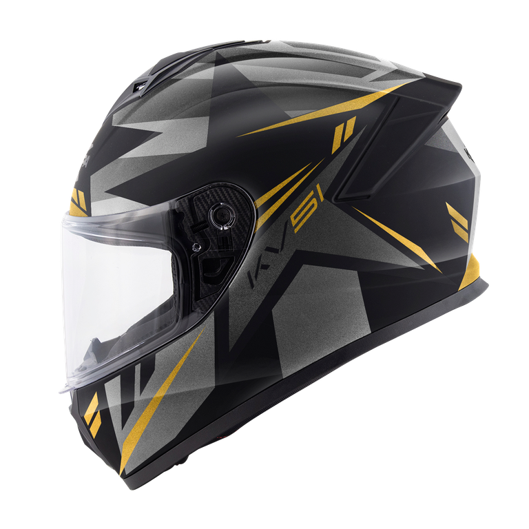 Casco Integrale Kappa KV51 Zenith Nero/Titanio/Arancione – vista laterale