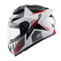 Casco Integrale Kappa KV51 Zenith Bianco/Nero/Rosso – vista laterale