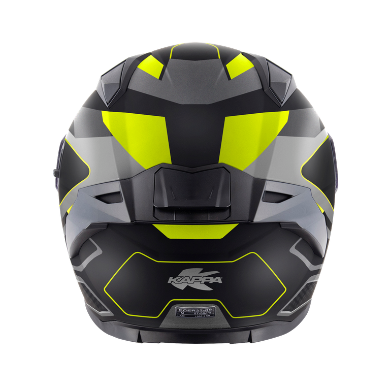 Kappa KV52 ATLANTIC - Nero Opaco / Giallo Fluo / Titanio / Grigio