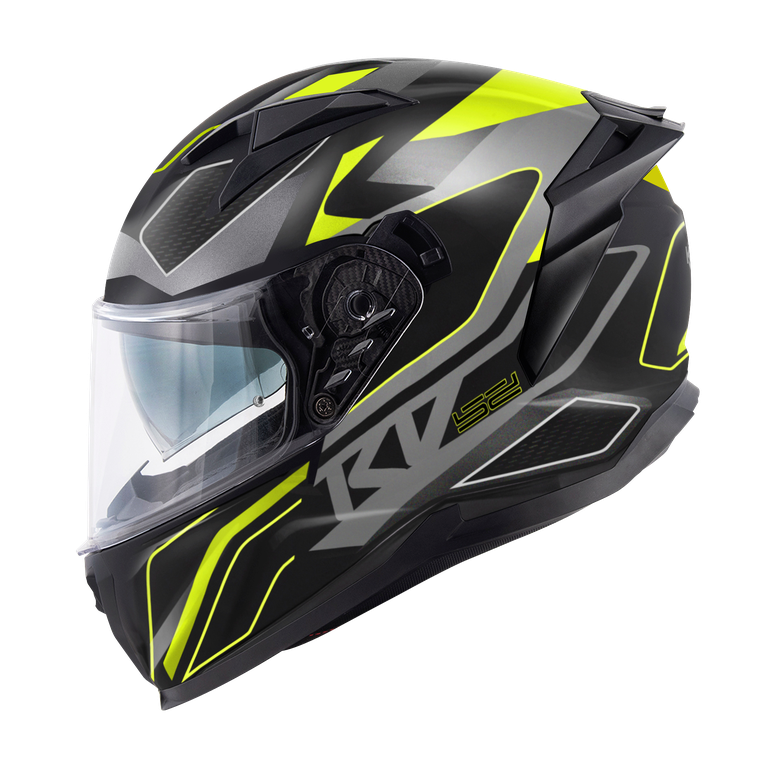 Kappa KV52 ATLANTIC - Nero Opaco / Giallo Fluo / Titanio / Grigio