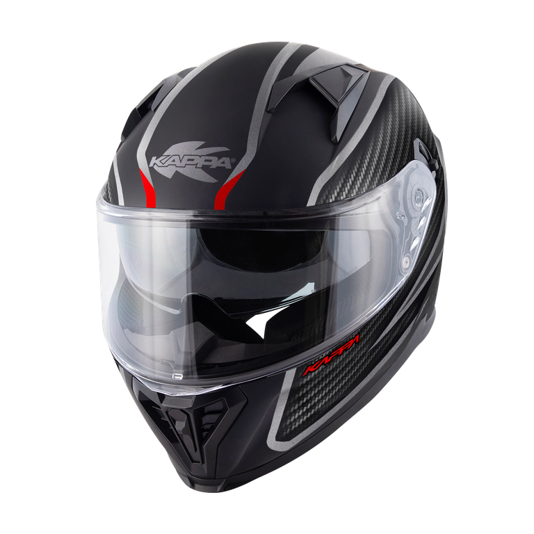 Casco Integrale Kappa KV52 Kronos Nero Opaco – vista laterale