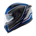 Casco Integrale Kappa KV52 Kronos Blu/Rosso/Grigio – vista laterale