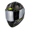Casco Integrale Kappa KV56 Neon Nero/Rosso – vista laterale