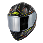 Casco Integrale Kappa KV56 Neon Nero/Rosso – vista laterale
