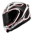 Casco Integrale Kappa KV56 Neon Bianco/Rosso – vista laterale