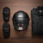 Casco Demi-Jet Kappa KV57 Basic Nero Opaco con Doppia Visiera - Moon Bike - Vista 5
