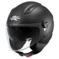 Casco Demi-Jet Kappa KV57 Nero Opaco – vista laterale