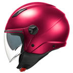Casco Demi-Jet Kappa KV57 Basic Bordeaux Opaco con Doppia Visiera - Moon Bike - Vista 1