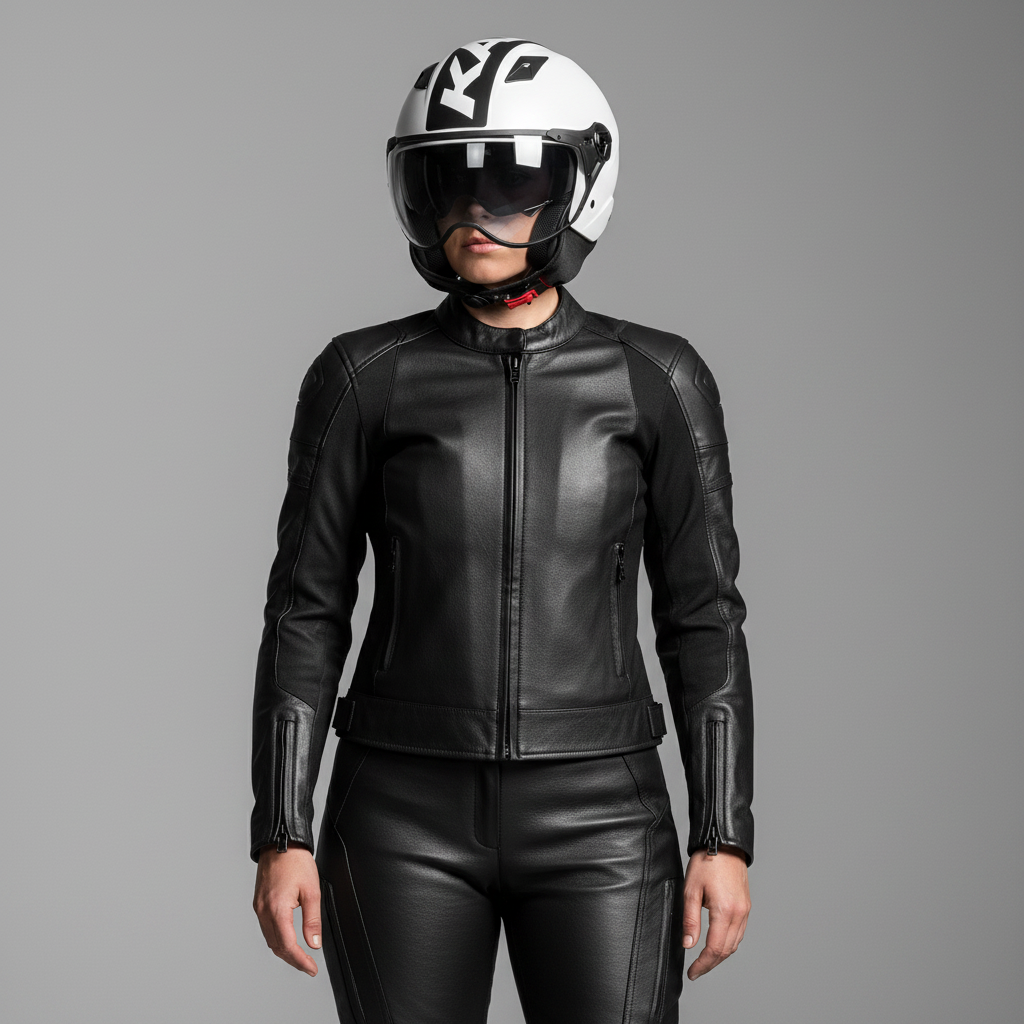 Casco Demi-Jet Kappa KV57 Striker Bianco/Nero – ECE 22.06 doppia visiera - Moon Bike - Vista 5