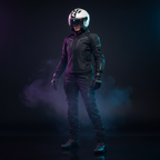Casco Demi-Jet Kappa KV57 Striker Bianco/Nero – ECE 22.06 doppia visiera - Moon Bike - Vista 7
