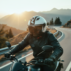 Casco Demi-Jet Kappa KV57 Striker Bianco/Nero – ECE 22.06 doppia visiera - Moon Bike - Vista 9