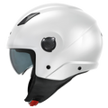 Casco Demi-Jet Kappa KV58 Bianco Lucido – vista laterale