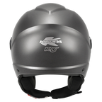 Kappa Moto Casco Demi-Jet Kappa KV58 Basic Titanio Opaco con Visierino Fumè Fumé Caschi aperti - Moon Bike - Vista 4