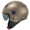 Kappa Moto Casco Demi-Jet Kappa KV58 Basic Nichel Opaco con Visierino Fumè Fumé Caschi aperti - Moon Bike - Vista 1