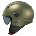 Casco Demi-Jet Kappa KV58 Verde Militare Opaco – vista laterale