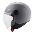 Casco Demi-Jet Kappa KV59 Grigio Lucido – vista laterale