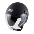 Casco Demi-Jet Kappa KV59 Nero Opaco – vista laterale