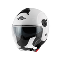 Kappa KV60 Basic Casco Demi-Jet Bianco Lucido – ECE 22.06 Doppia Visiera