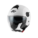 Kappa KV60 Basic Casco Demi-Jet Bianco Lucido – ECE 22.06 Doppia Visiera