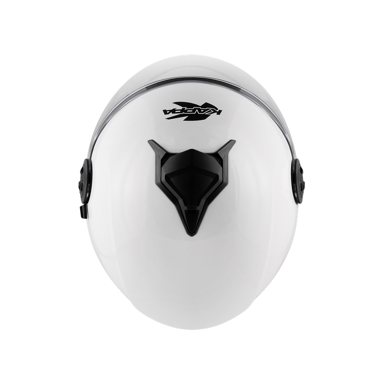 Kappa KV60 Basic Casco Demi-Jet Bianco Lucido – ECE 22.06 Doppia Visiera