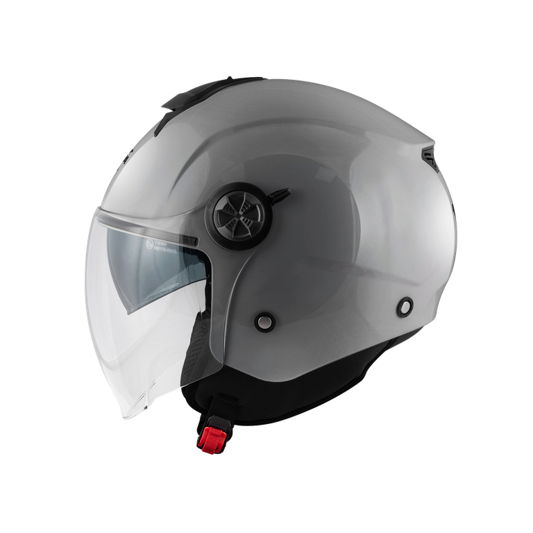Kappa KV60 Casco Demi-Jet Grigio Lucido – Doppia Visiera ECE 22.06