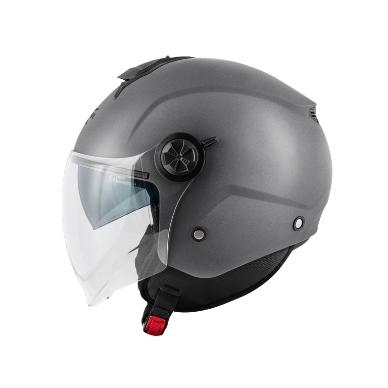 Kappa KV60 Casco Demi-Jet Titanio Opaco – Doppia Visiera ECE 22.06