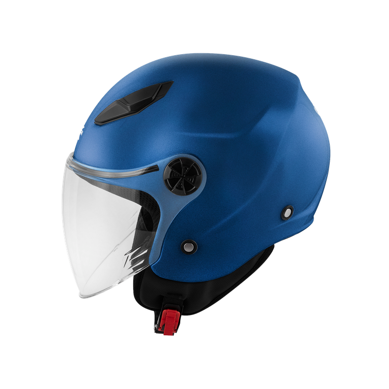 Casco Jet Kappa KV61 Blu Opaco – vista laterale