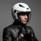 Casco Jet Kappa KV61 Bianco Lucido – ECE 22.06 - Moon Bike - Vista 8