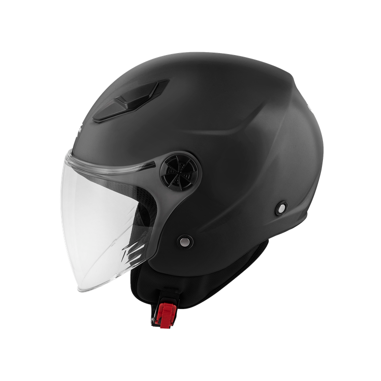 Casco Jet Kappa KV61 Nero Opaco – vista laterale