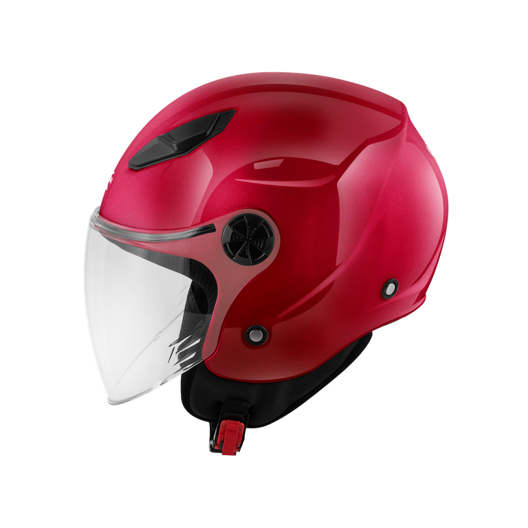 Casco Jet Kappa KV61 Rosso/Bordeaux – vista laterale