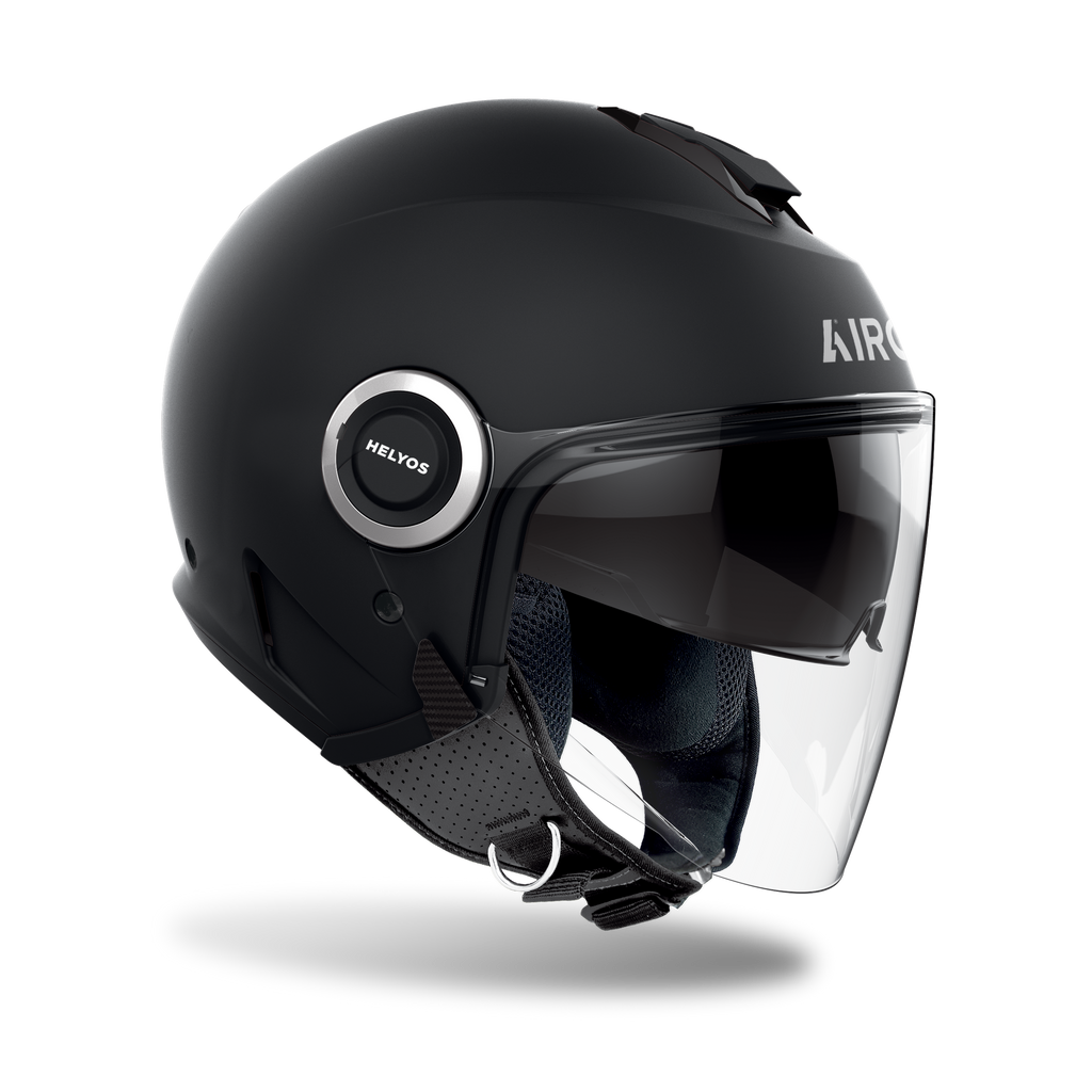 Airoh Helyos Color Black Matt – Casco Jet Tech ECE 22.06 con Visierino Parasole