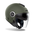 Airoh Helyos Casco Jet Verde Militare Opaco – ECE 22.06 HE670 - Moon Bike - Vista 2