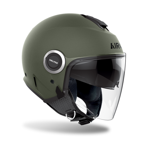 Airoh Helyos Casco Jet Verde Militare Opaco – ECE 22.06 HE670 - Moon Bike - Vista 2