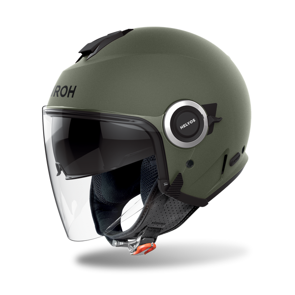 Airoh Helyos Casco Jet Verde Militare Opaco – ECE 22.06 HE670 - Moon Bike - Vista 1