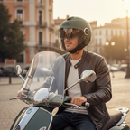 Airoh Helyos Casco Jet Verde Militare Opaco – ECE 22.06 HE670 - Moon Bike - Vista 6