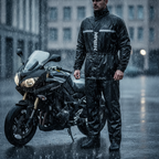 Hevik Dry Light Completo Antipioggia Moto 2 Pezzi – Giacca e Pantalone Impermeabile 3000mm Nero - Moon Bike - Vista 8