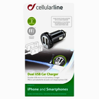 Interphone Caricabatteria Auto Dual USB 10W – Accendisigari 12/24V Ricarica Rapida 2A | MICROCBRUSBDUAL2A