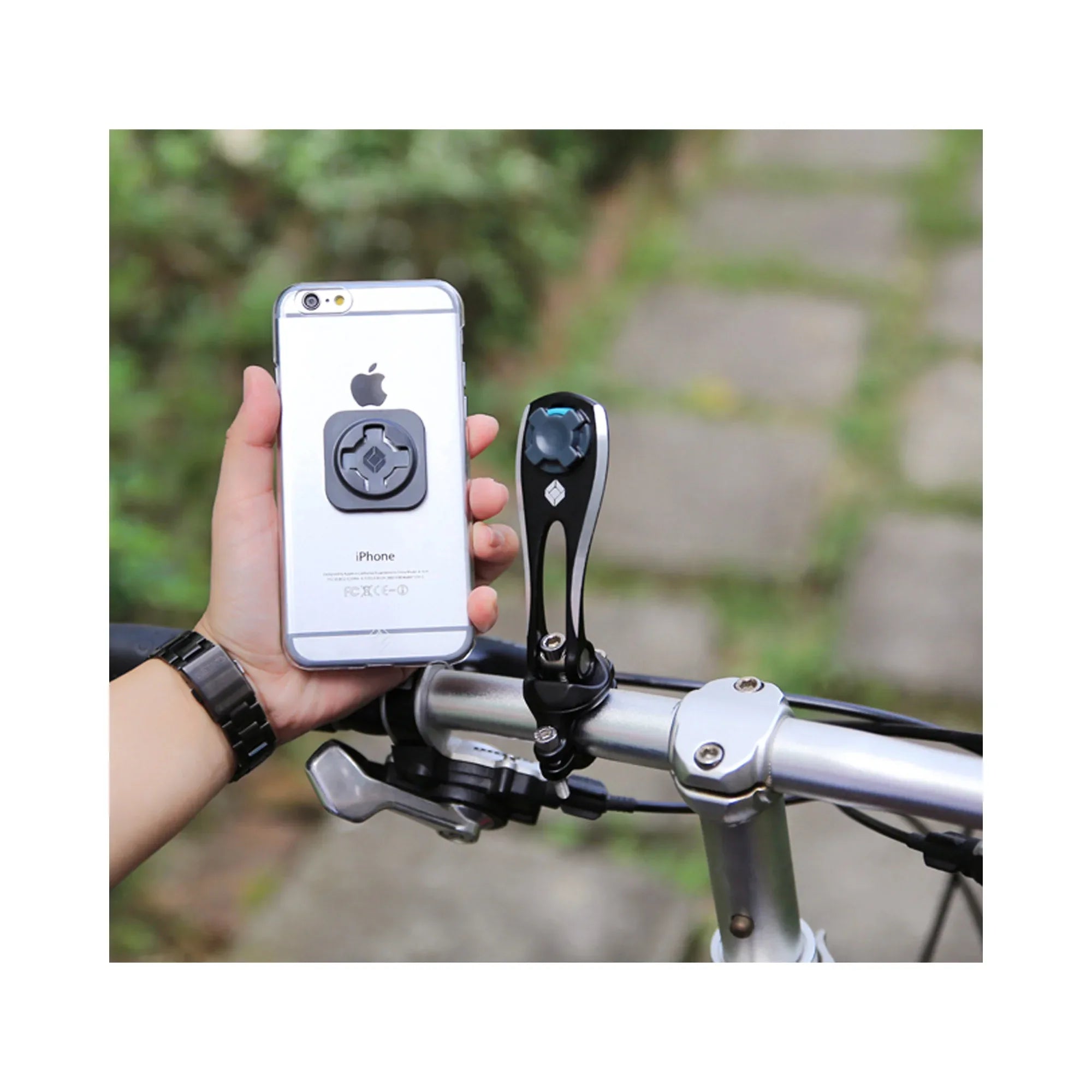 Supporto Telefono Manubrio 20-32 mm X-Guard Handlebar Mount A+ Nero, articolo 126077 — Moon Bike