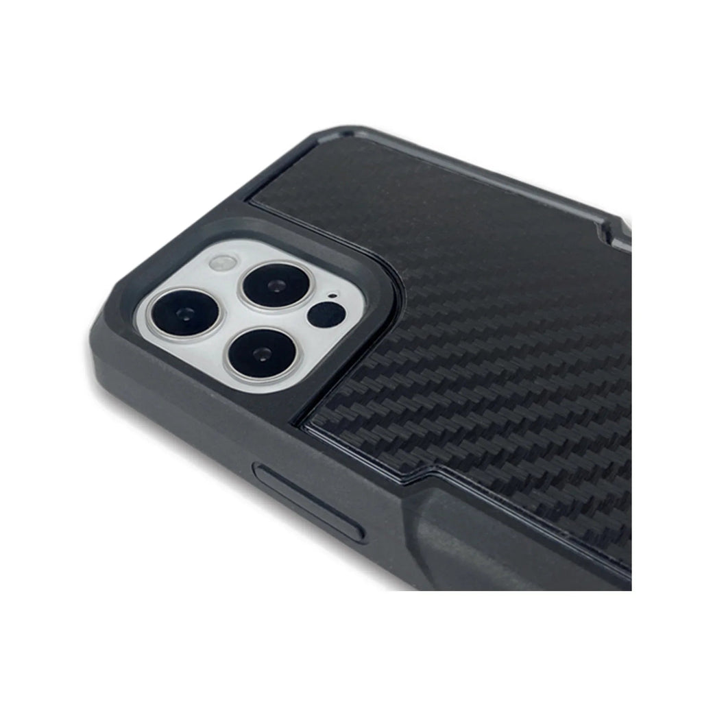 Custodia Moto Attacco Quick-Lock X-Guard Cover iPhone 12 Pro Max Carbonio, articolo 127239 — Moon Bike