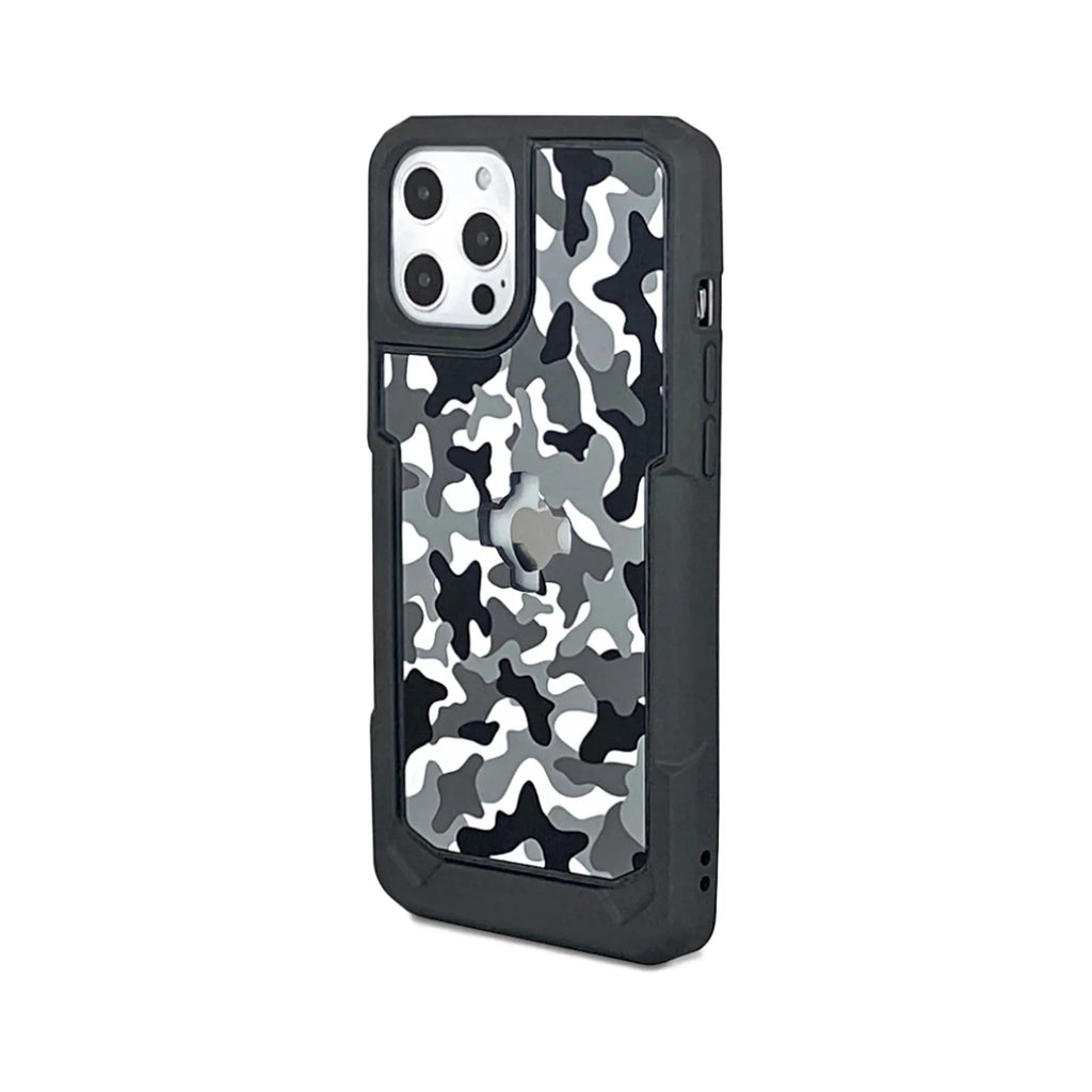 X-Guard Cover iPhone 12 Pro Max Mimetica Neve Custodia Moto Attacco Quick-Lock, codice 127238 — X-Guard