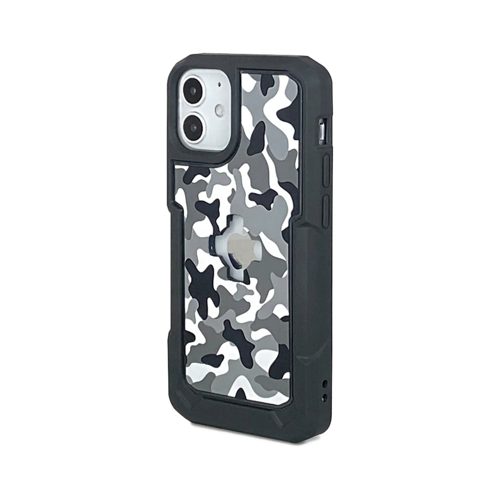 X-Guard Cover iPhone 12 Mini Mimetica Neve Custodia Moto Attacco Quick-Lock, codice 127234 — X-Guard