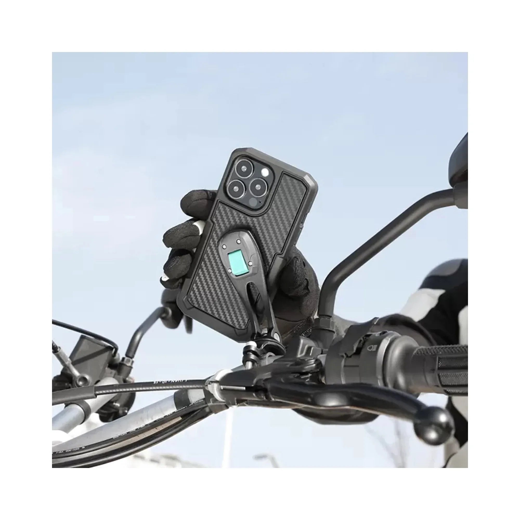 Cover Telefono X-Guard iPhone 14 Pro Supporto Telefono Moto