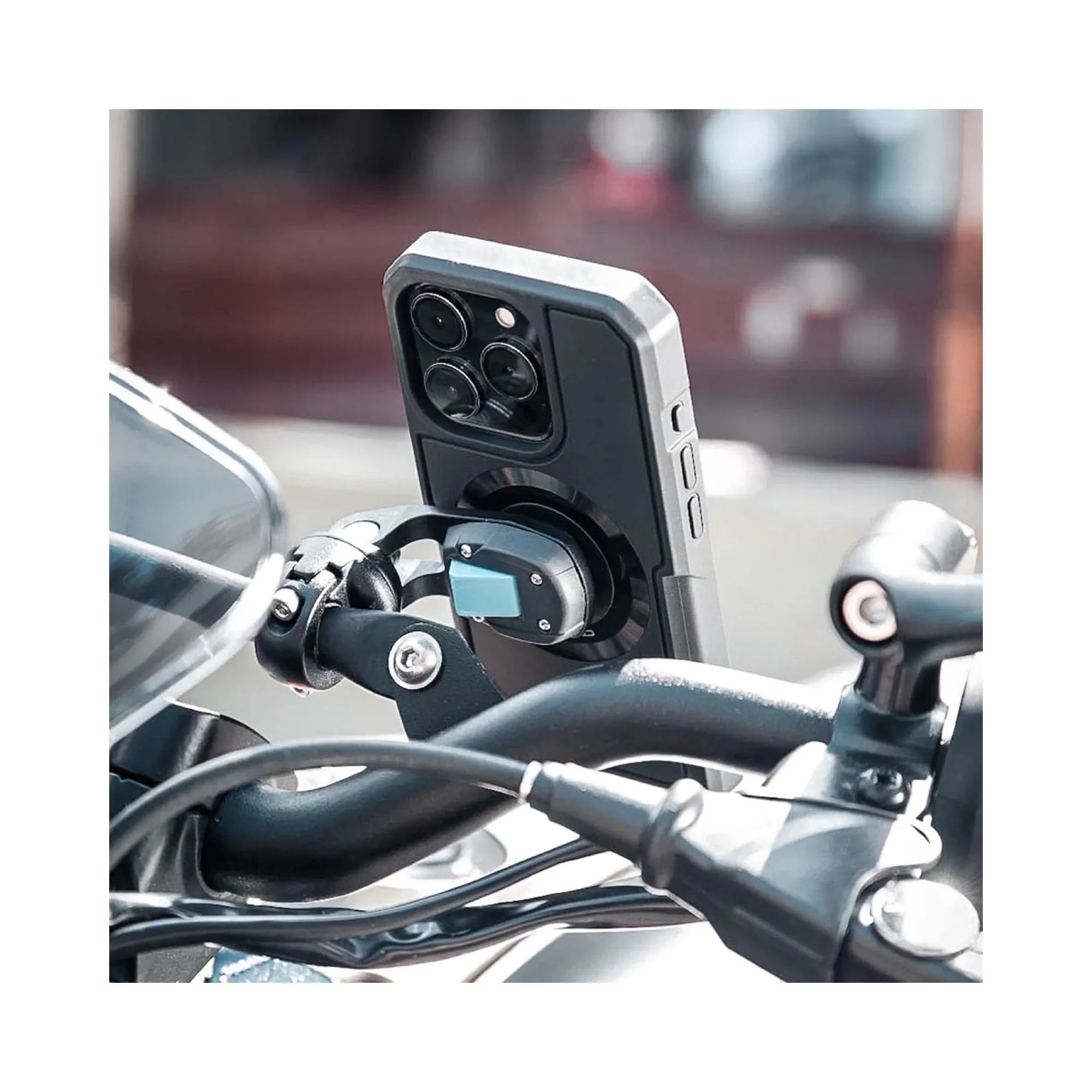 Cover Telefono X-Guard iPhone 15 Supporto Telefono Moto