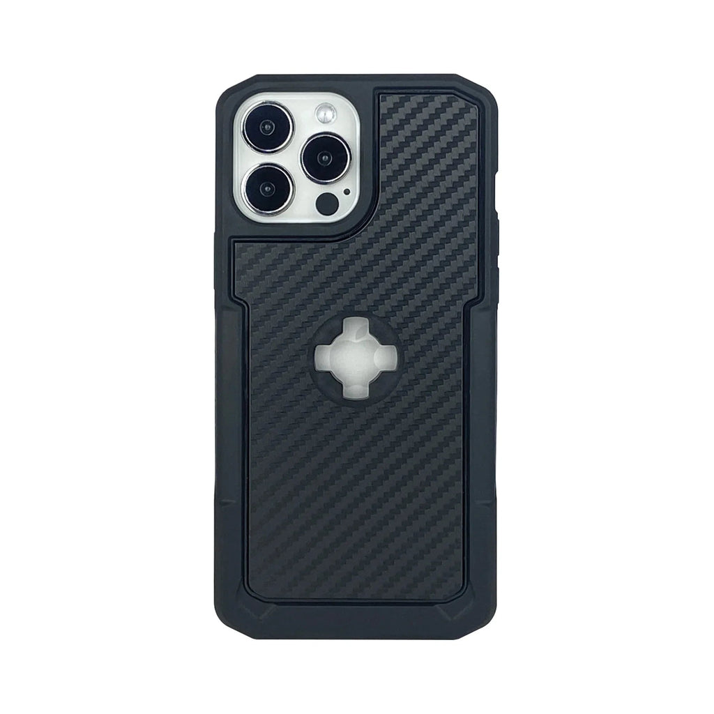 Custodia Moto Attacco Quick-Lock X-Guard Cover iPhone 13 Pro Max Carbonio, articolo 137836 — Moon Bike